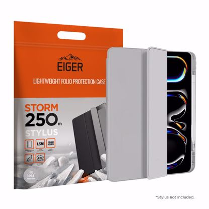 Picture of Eiger Eiger Storm 250m Stylus Case for iPad Pro 13 (2025) / (2024) in Light Grey