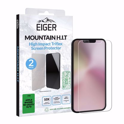 Picture of Eiger Eiger Mountain IMPACT Screen Protector GRS 2 Pack for iPhone 16e/ 14/ 13